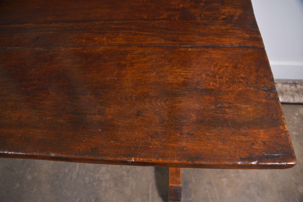 Mid-19th Century 19th Century French Monastery Trestle Table