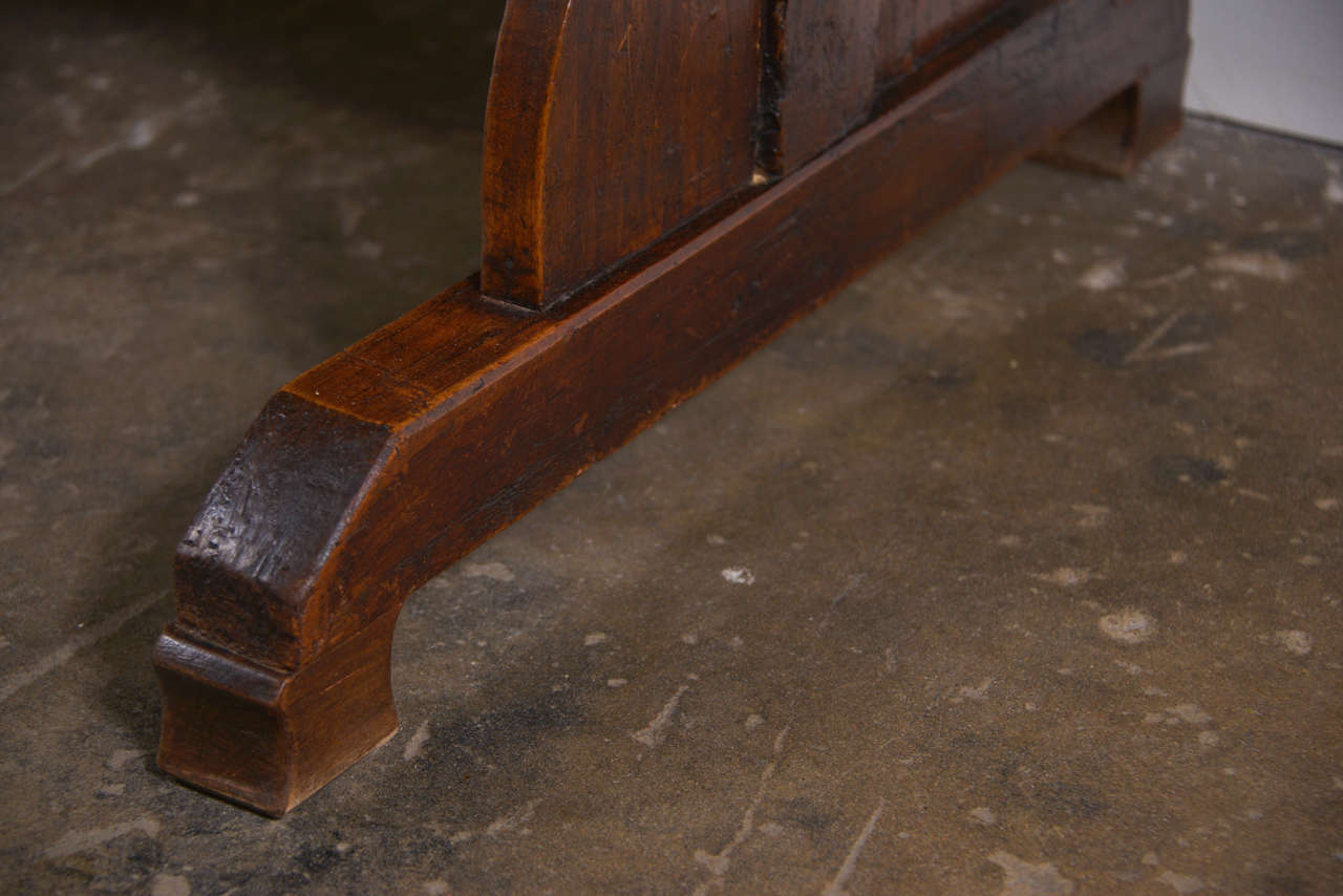 19th Century French Monastery Trestle Table 1