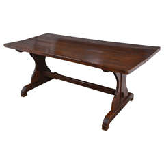 19th Century French Monastery Trestle Table 8