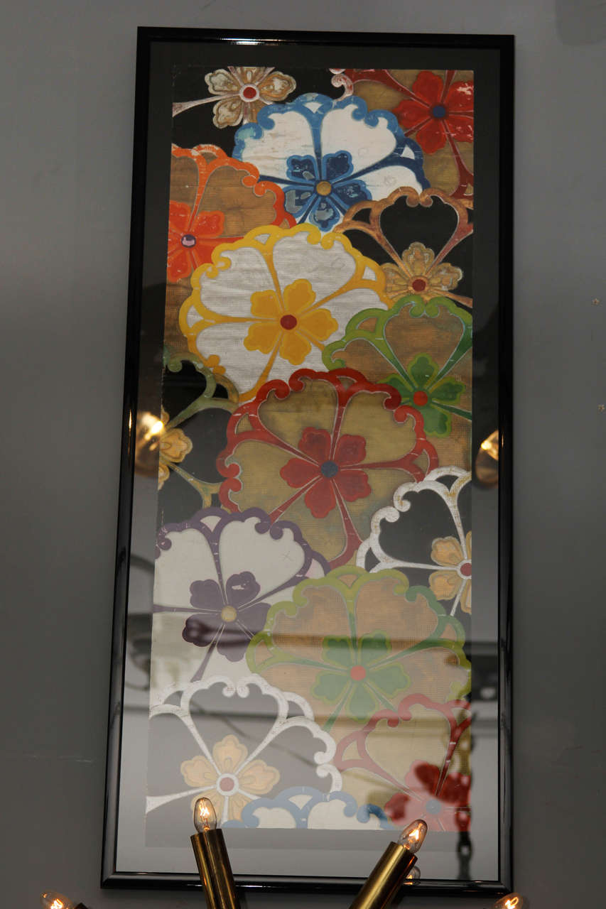 Group of Framed Japanese Design Samples For Sale 3