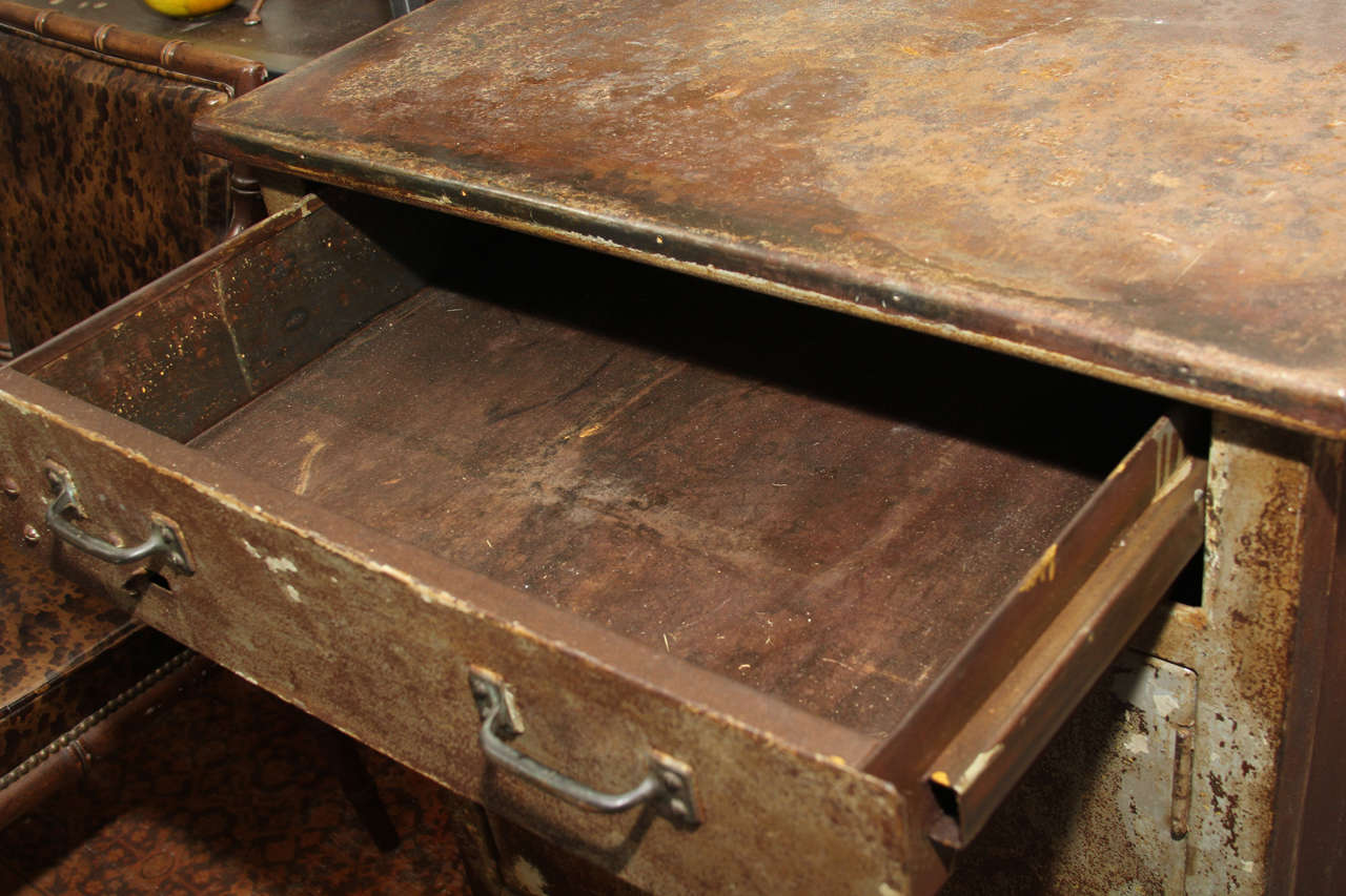Steel Chest with Patina 5