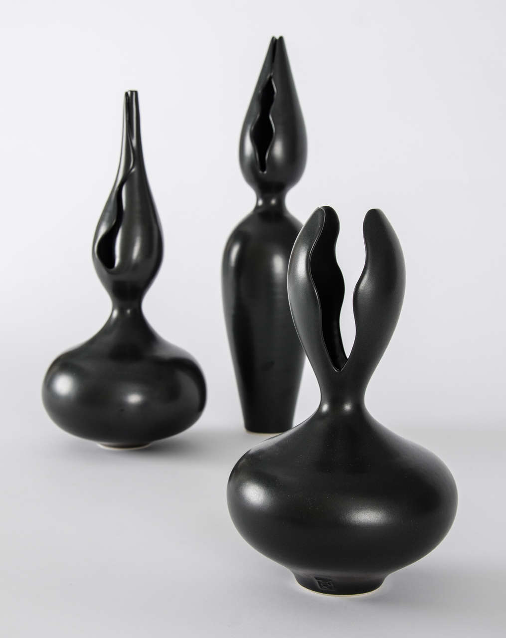Modern Set of Three Porcelain Forms