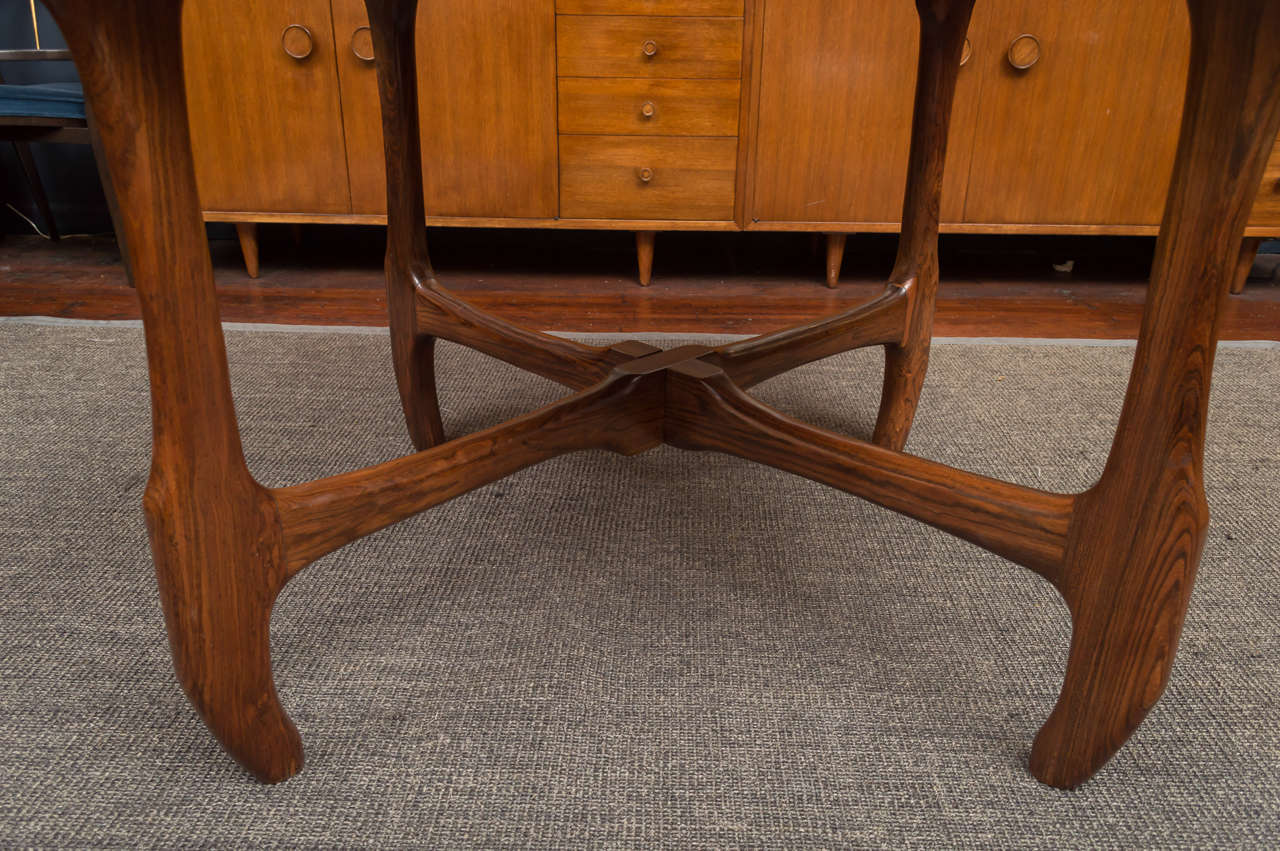 Mid-20th Century Don Shoemaker Rosewood Table