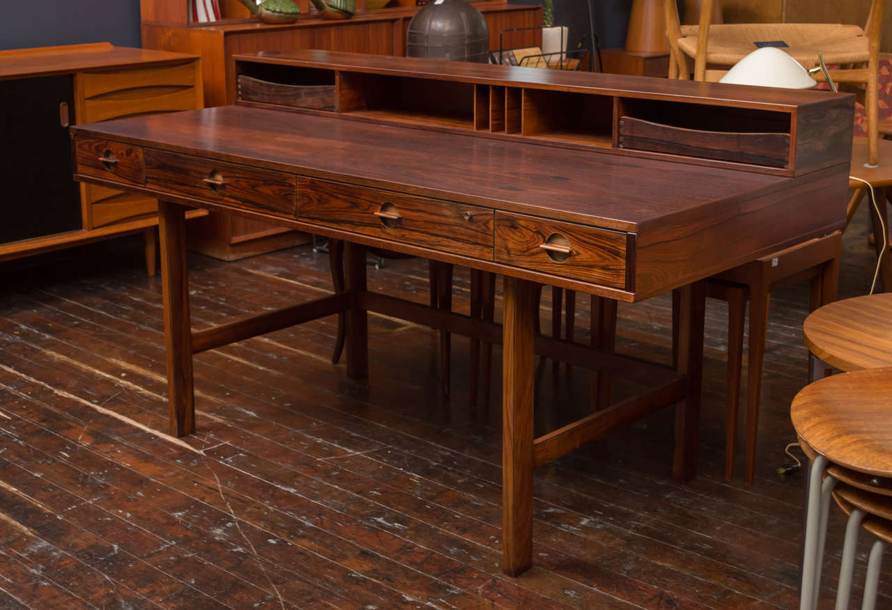 Lovig Rosewood Flip-Top Desk