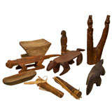 Wood  Yanamami  Tribe Primiitive  Objects
