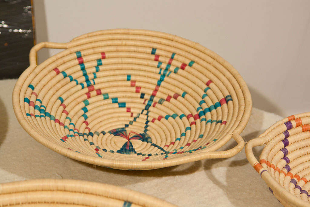 Mid-20th Century 10  Mariche  Palm  Baskets  from Warao Tribe For Sale