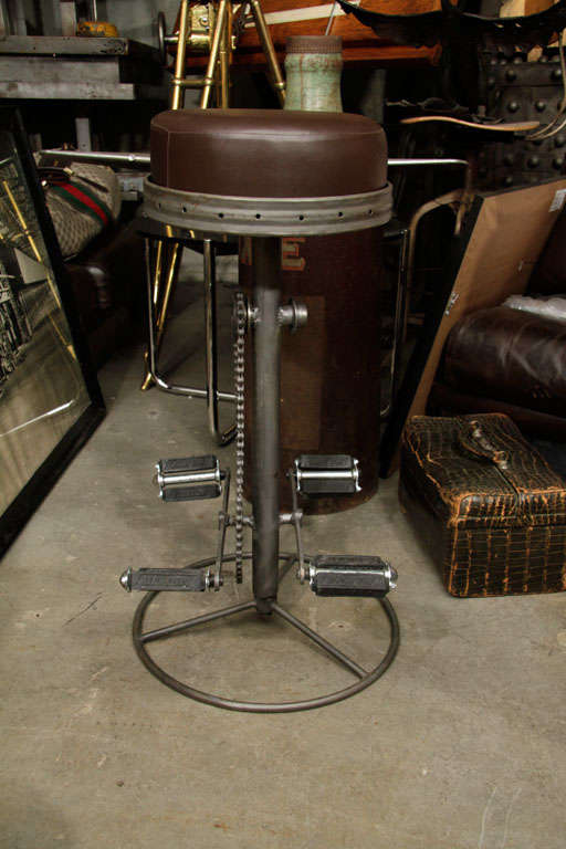 Steel Unusual bicycle form stools