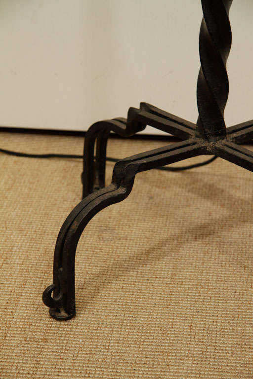Twisted-Stem Iron Floor Lamp 3