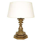Heavy Octagonal Brass Lamp