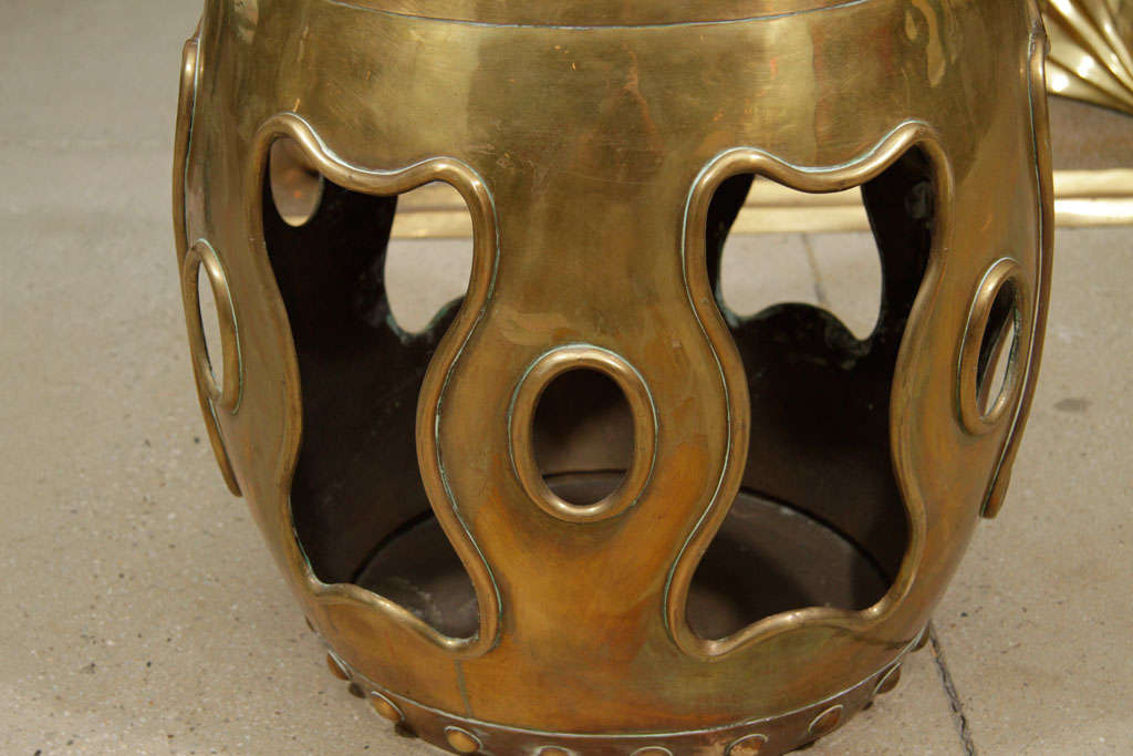 antique brass stools