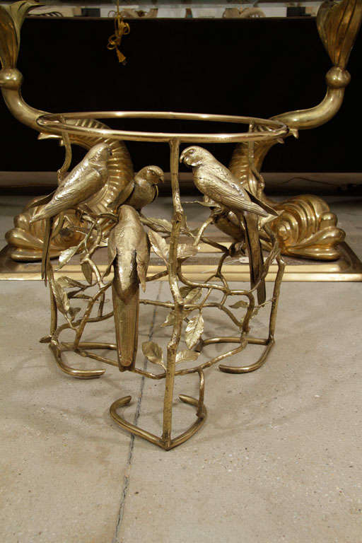 Brass Bird and Twig table Base