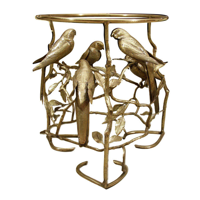 Brass Bird and Twig table Base