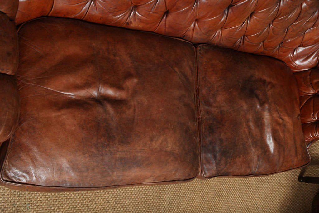 20th Century Edwardian Leather Sofa