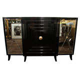 Hollywood Black Lacquer Cabinet Custom Designed by Gilbert Rohde