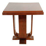 Striking Art Deco Occasional Table With Bentwood Base