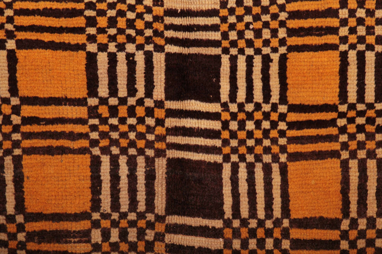 Marokkanischer modernistischer Woll-Berberteppich im Marokkanischen Stil (Art déco) im Angebot