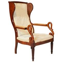 Early 19th C Wingback Armchair