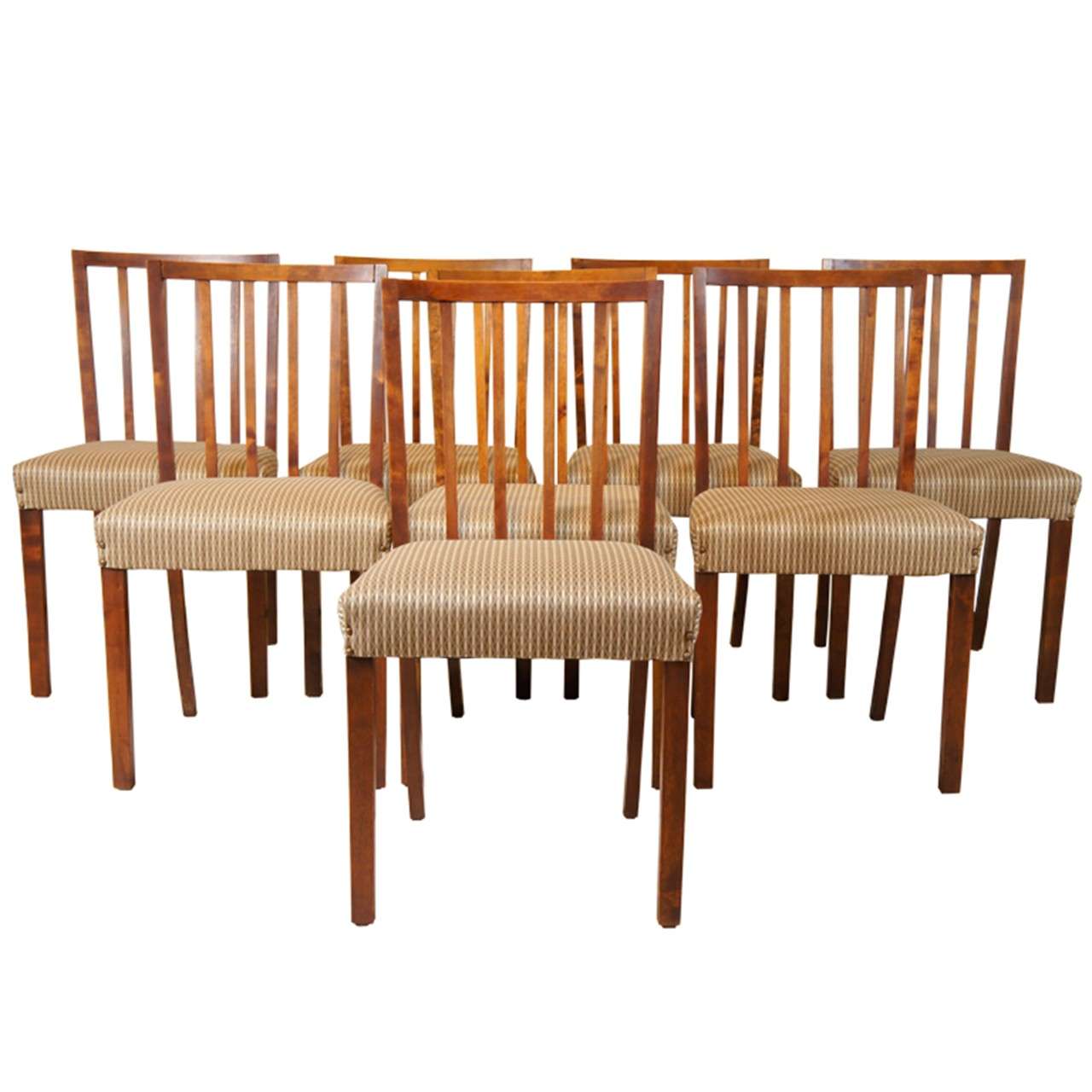 Set of 8 Danish Modern Dining Chairs