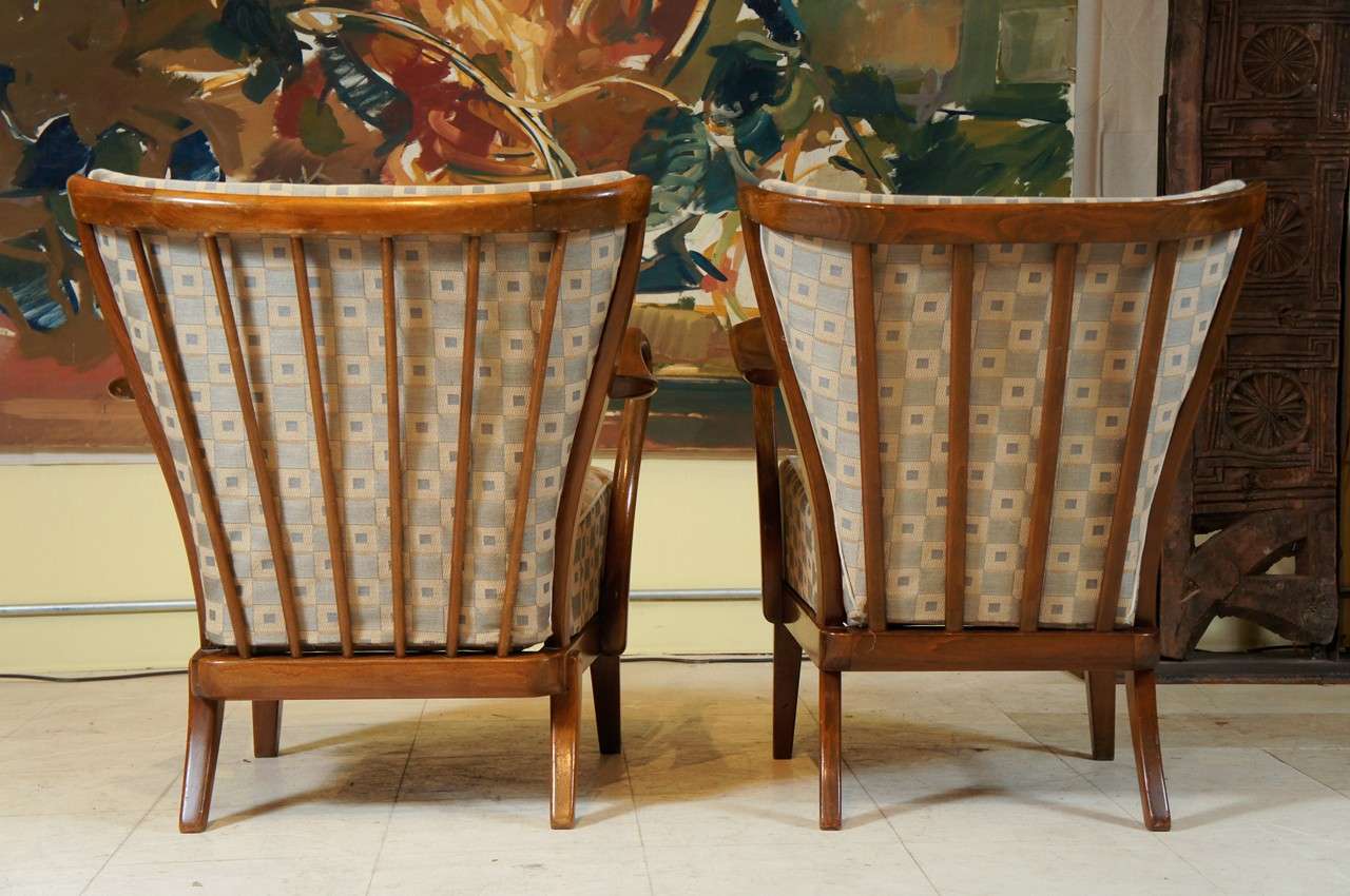 Lady's and Gent's Armchairs  In Good Condition In Hudson, NY