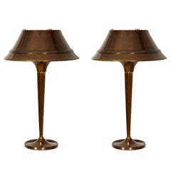 Fantastic Pair of Table Lamps Designed by Genet & Michon