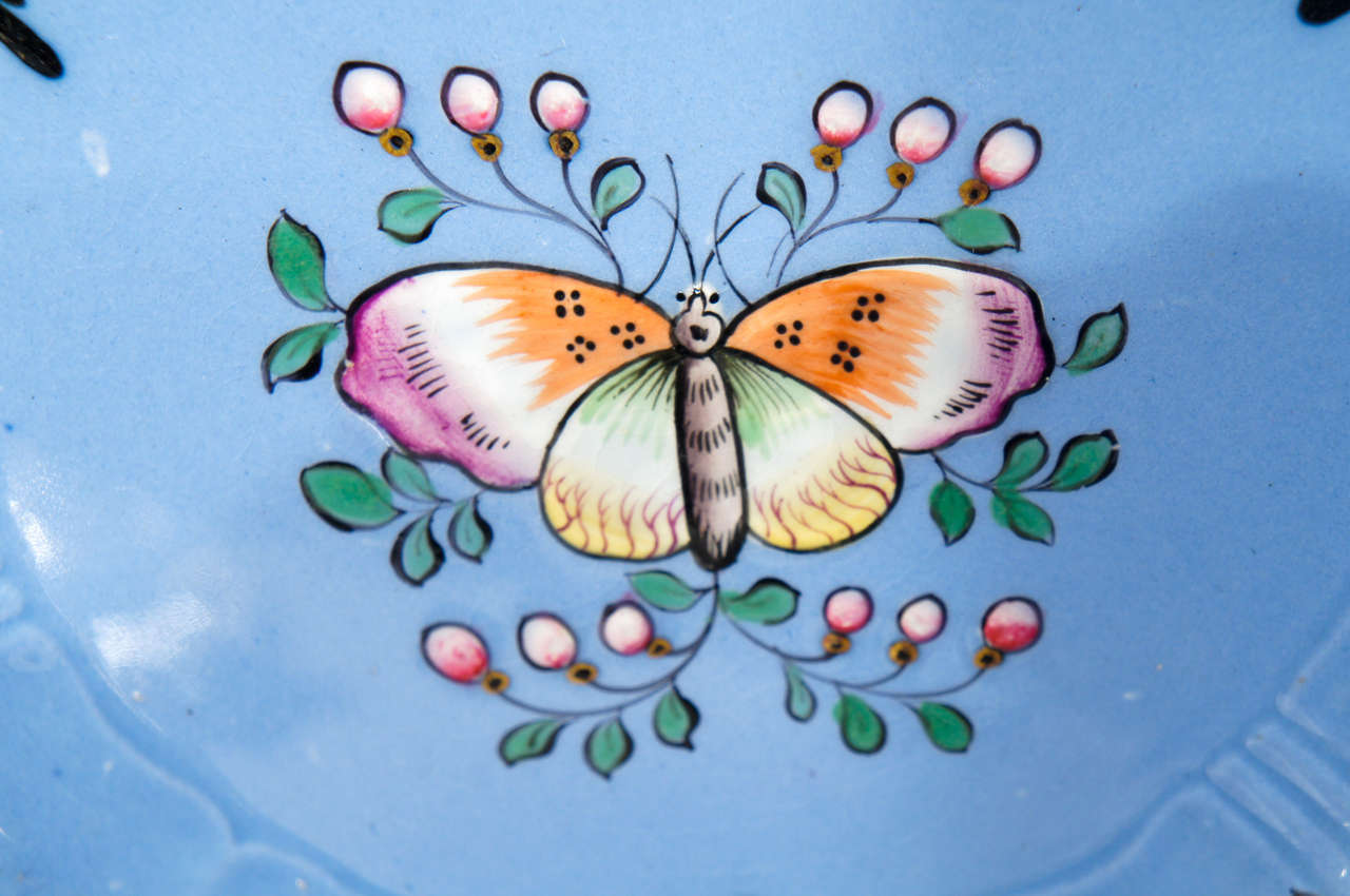 11 Piece Ridgway Hand Painted Dessert Service w/ Butterflies 1