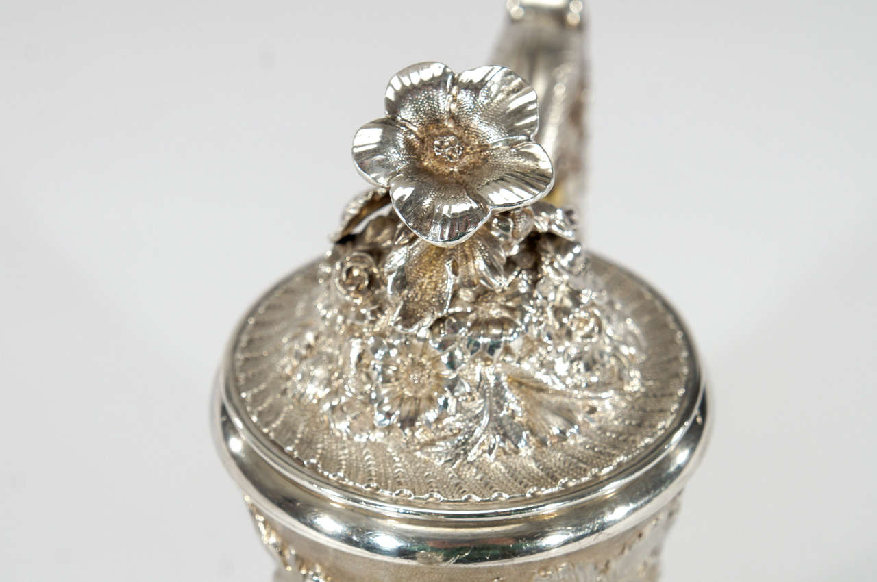 3 Piece Steiff Repousse Sterling Silver Coffee Service 1