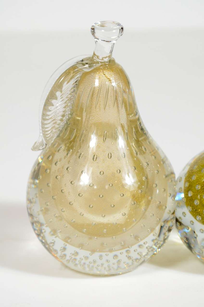 glass pear ornament