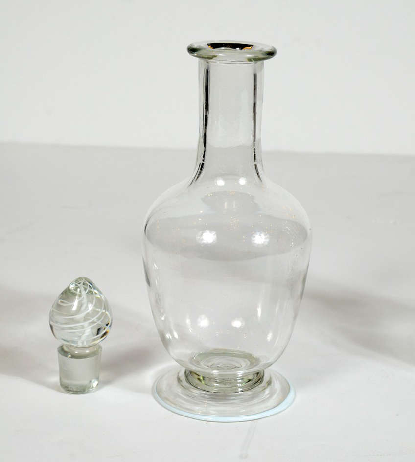 Stunning Pair of Venini Glass Decanters
