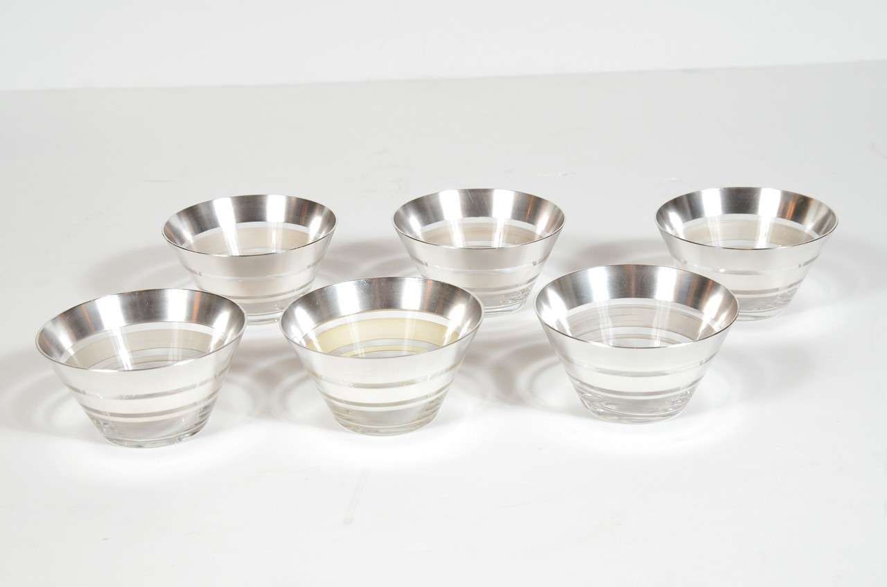 silver dessert bowls