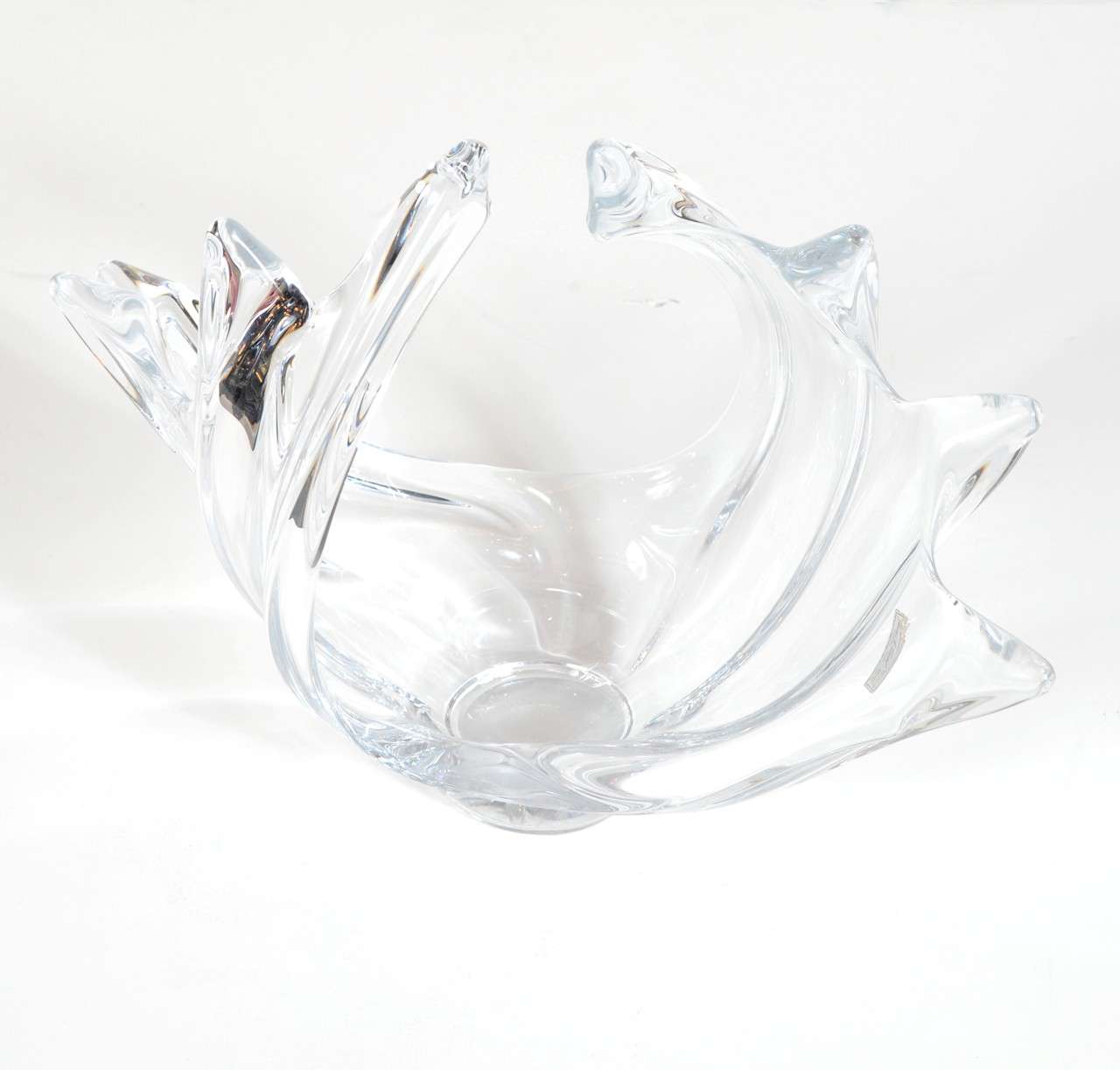 Stunning Art Vanne Crystal  Wave Bowl