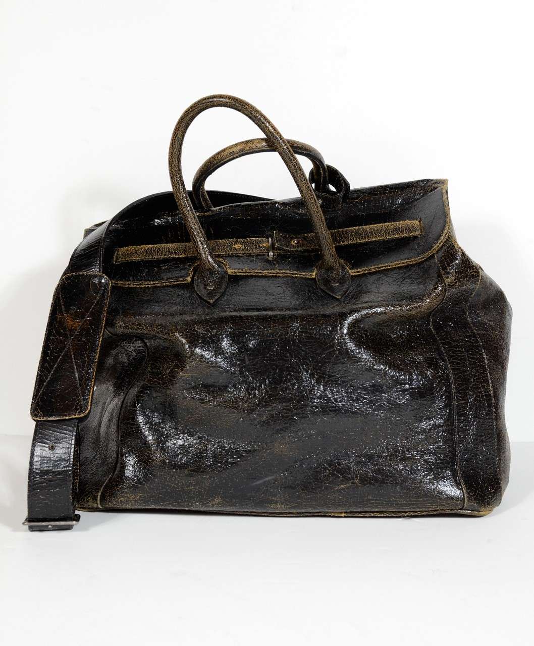Vintage Style Leather Traveling Bag