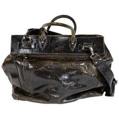 Vintage Style Leather Traveling Bag