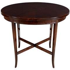 Art Deco Occasional Table with Inlaid Marquetry Design