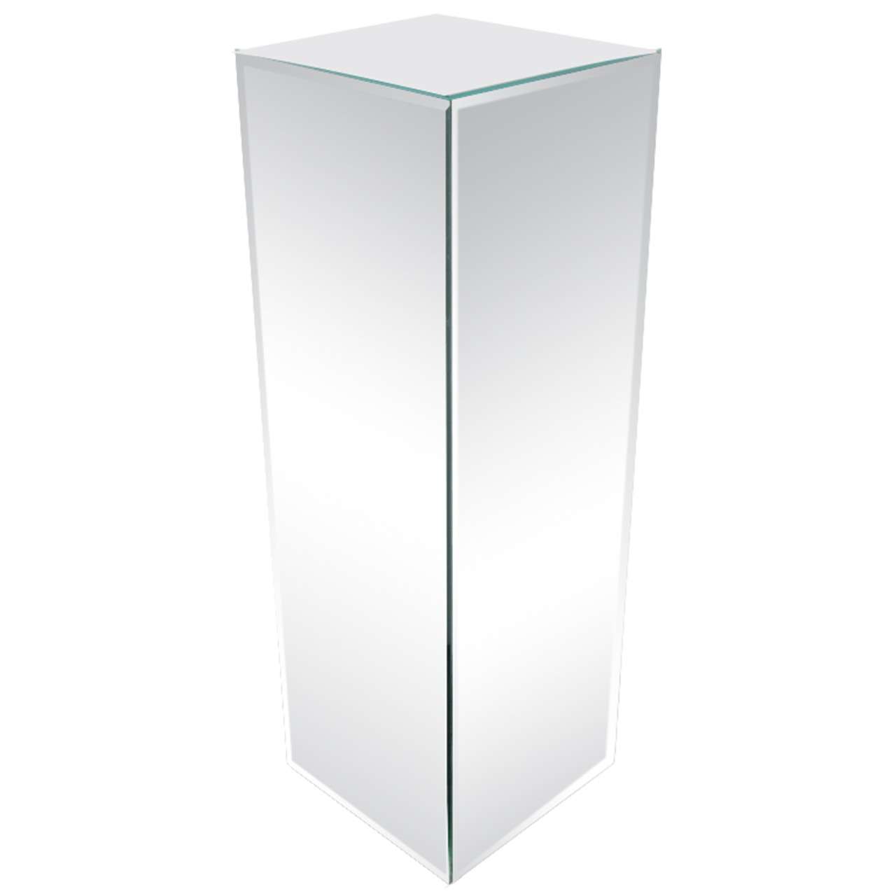 Modernist Hand Beveled Mirrored Pedestal For Sale at 1stDibs mirror