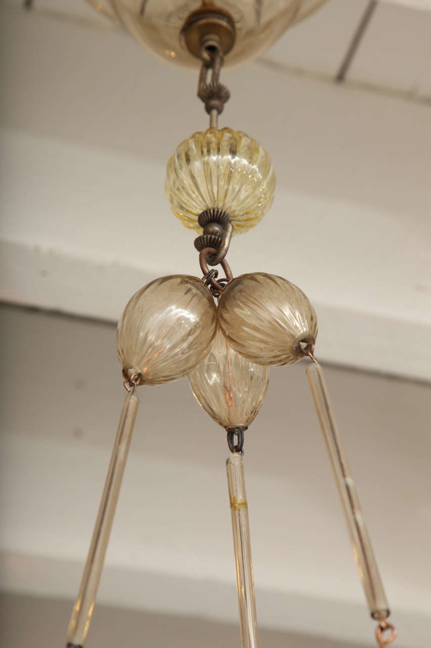 20th Century Midcentury Murano Glass Pendant