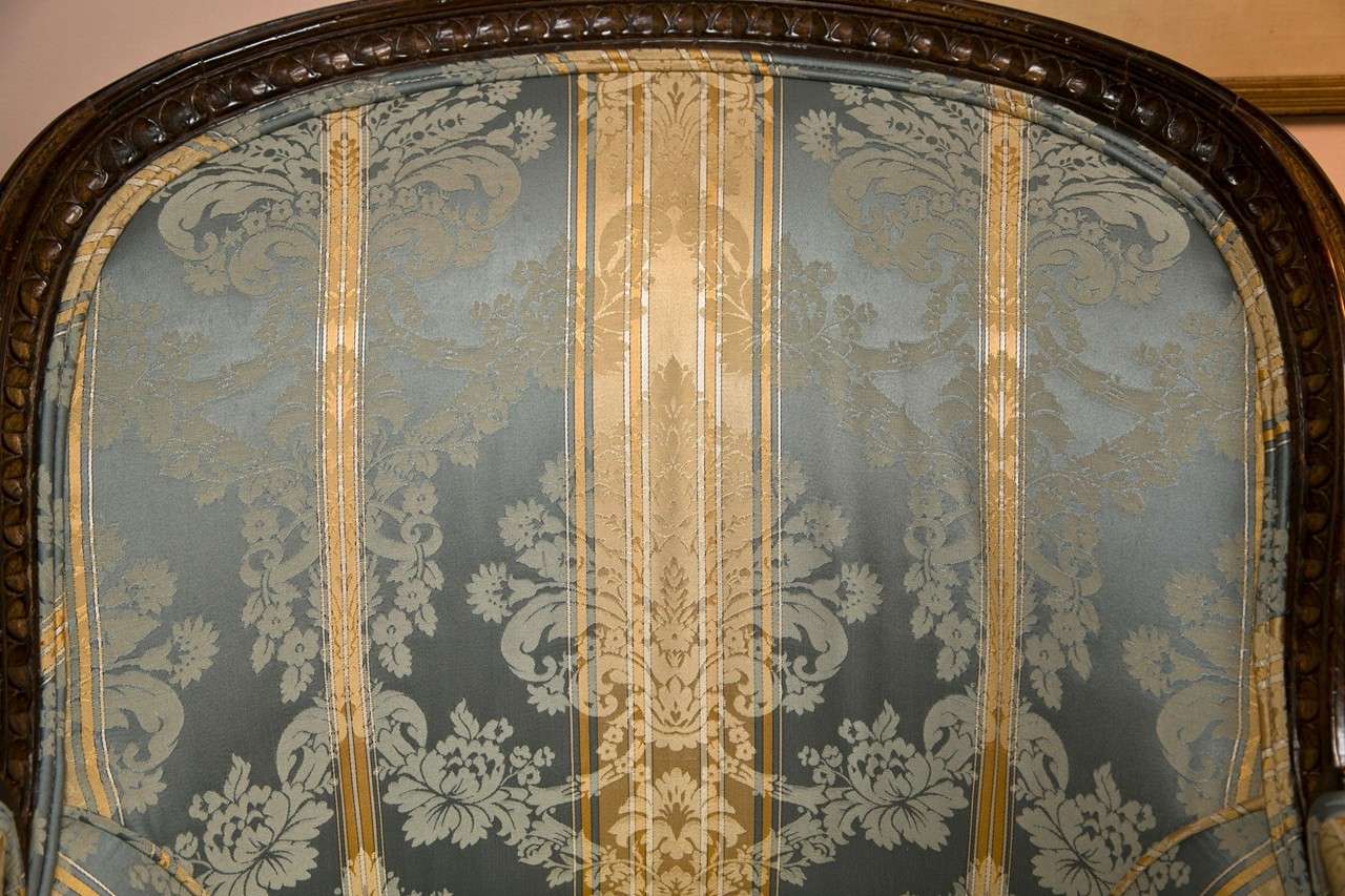 French 19th Century Louis XVI Style Bergere For Sale