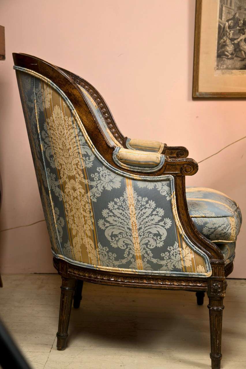 19th Century Louis XVI Style Bergere For Sale 3