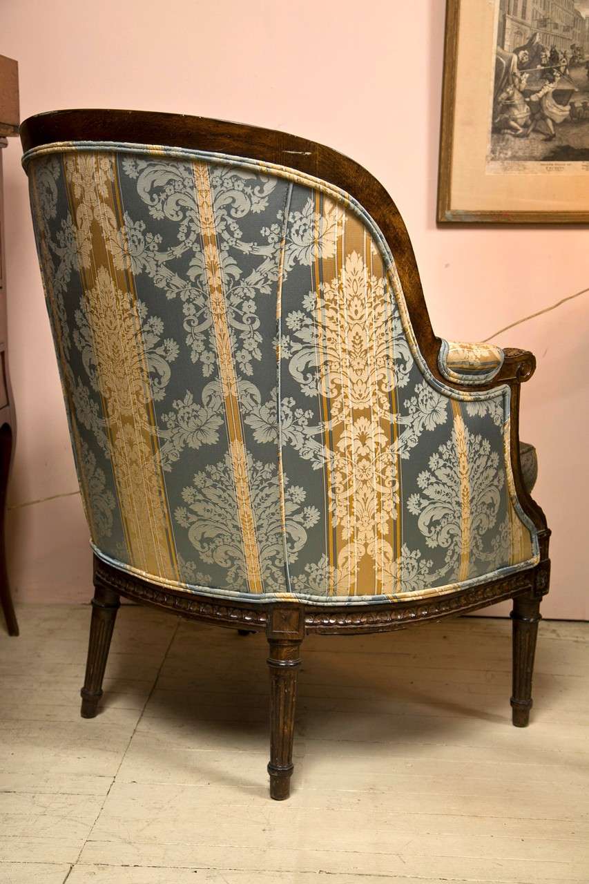 19th Century Louis XVI Style Bergere For Sale 4