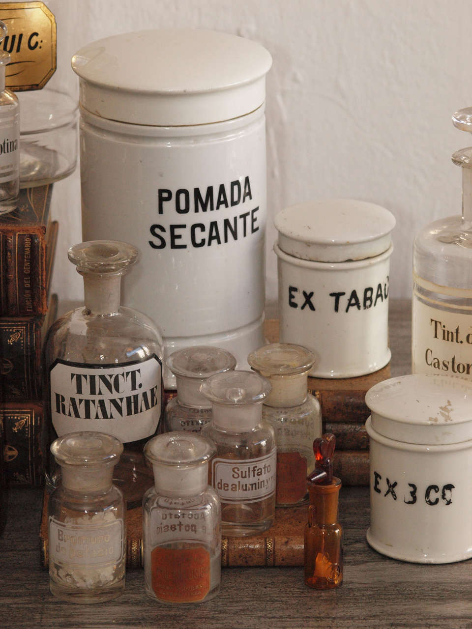 20th Century Collection of Apothecary Bottles and Jars, circa 1900