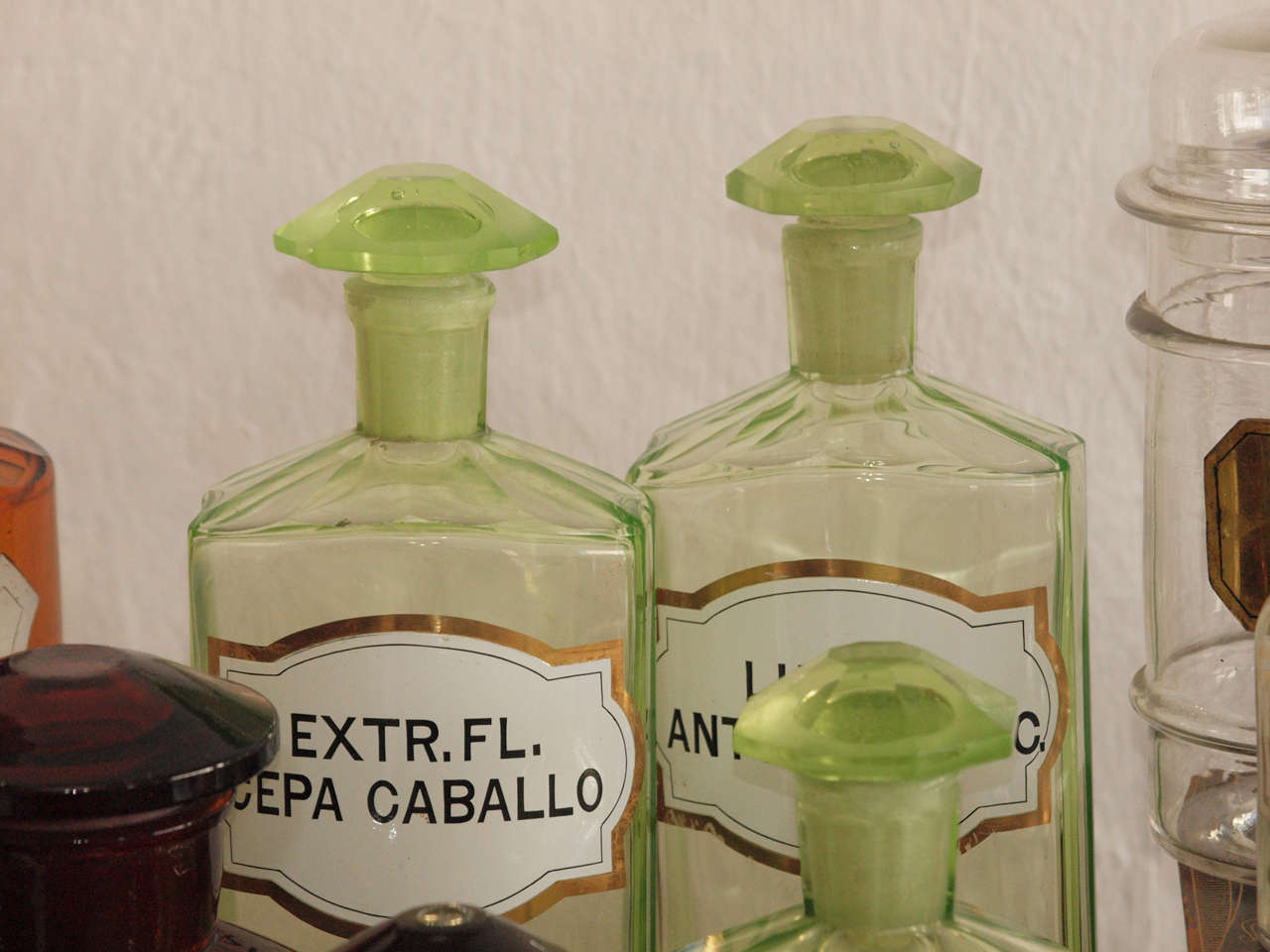 Collection of Apothecary Bottles and Jars, circa 1900 3