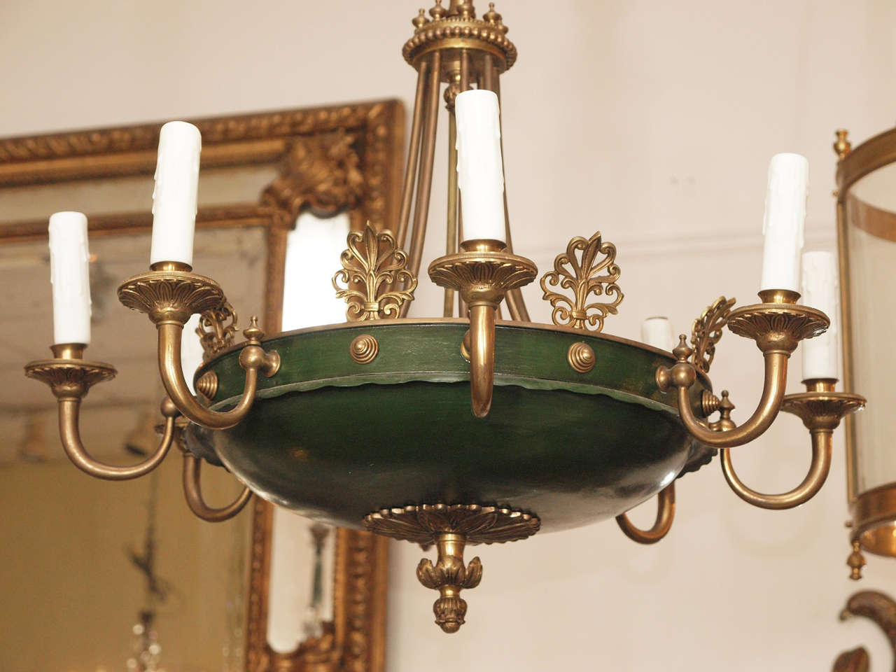 French Early 20th c Empire Style Chandelier For Sale
