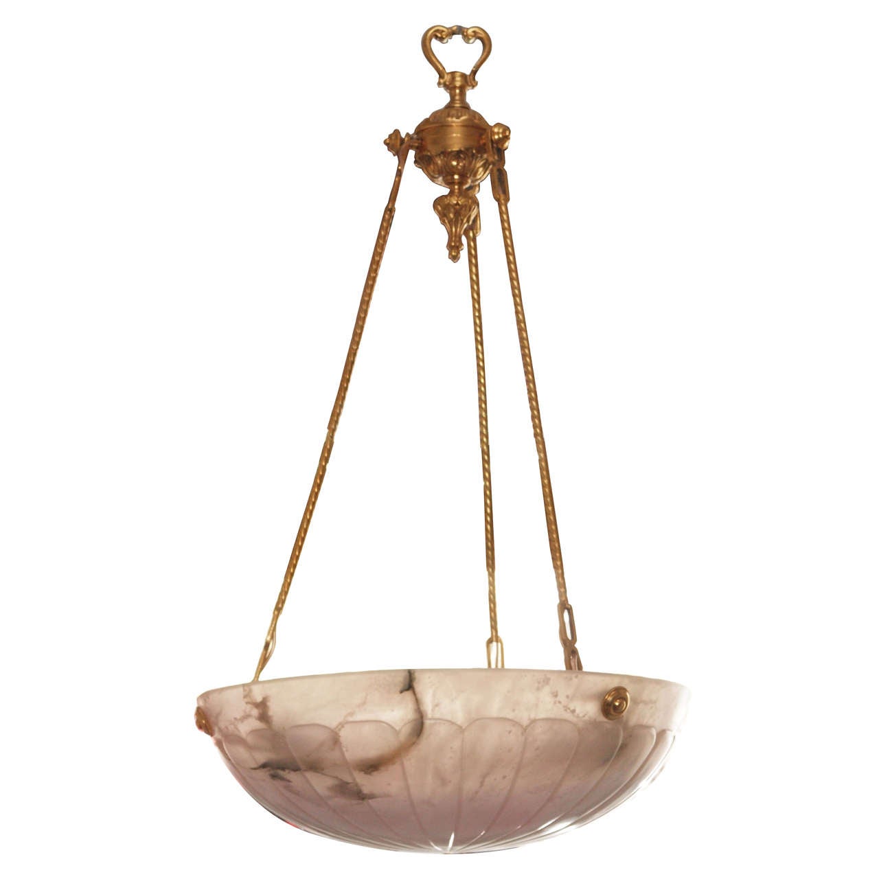 Italian Alabaster Chandelier