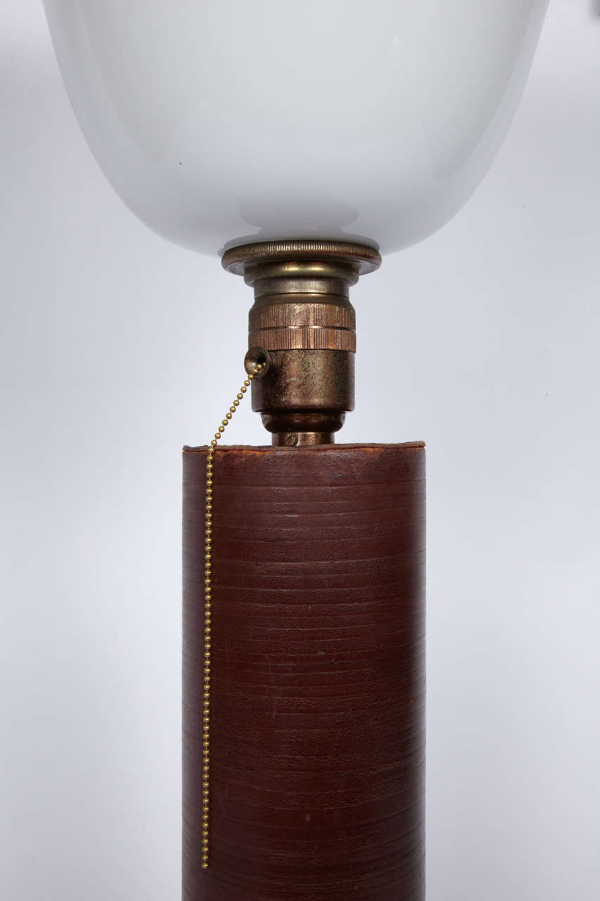 French Rare & Beautiful Lamp By Dupre Lafon For Hermes