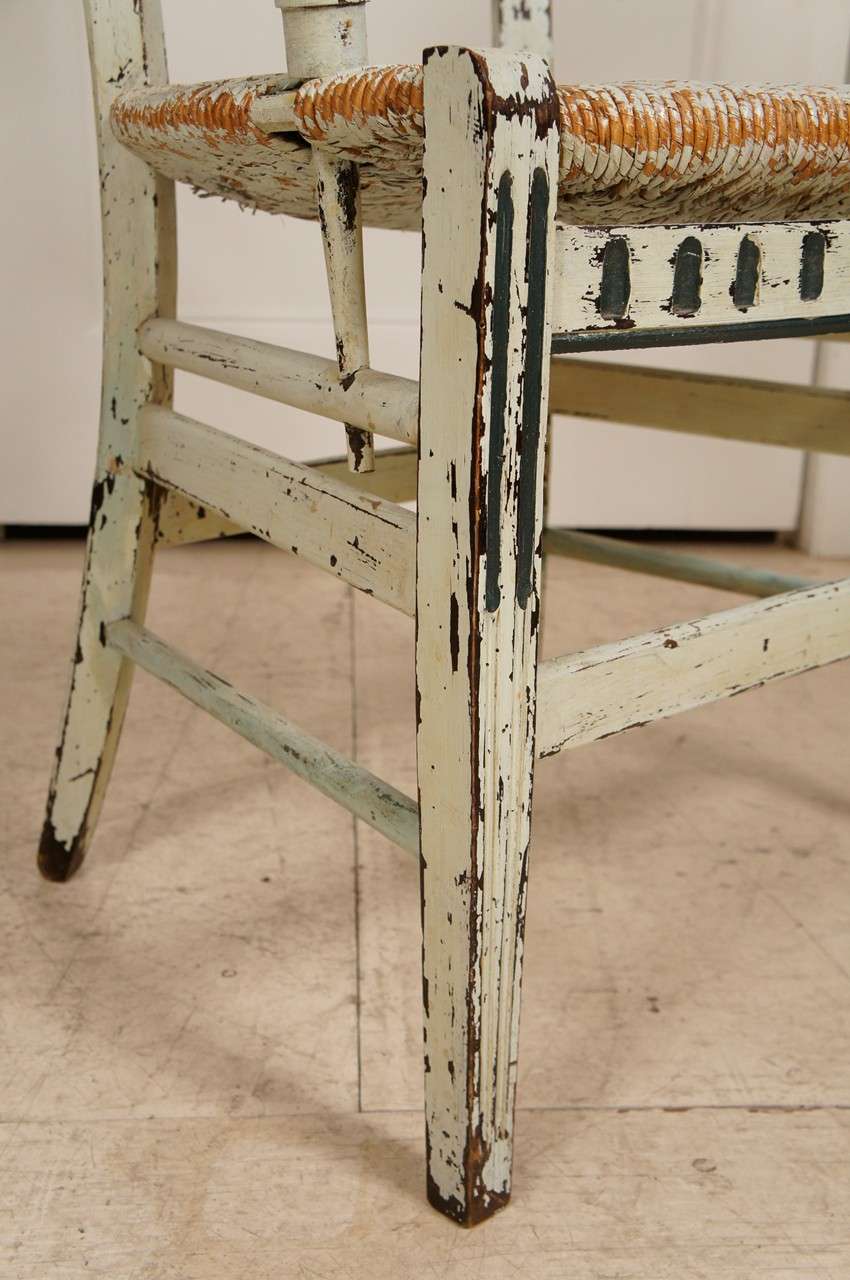 8 French Provincial Green painted Dining Room Chairs 3