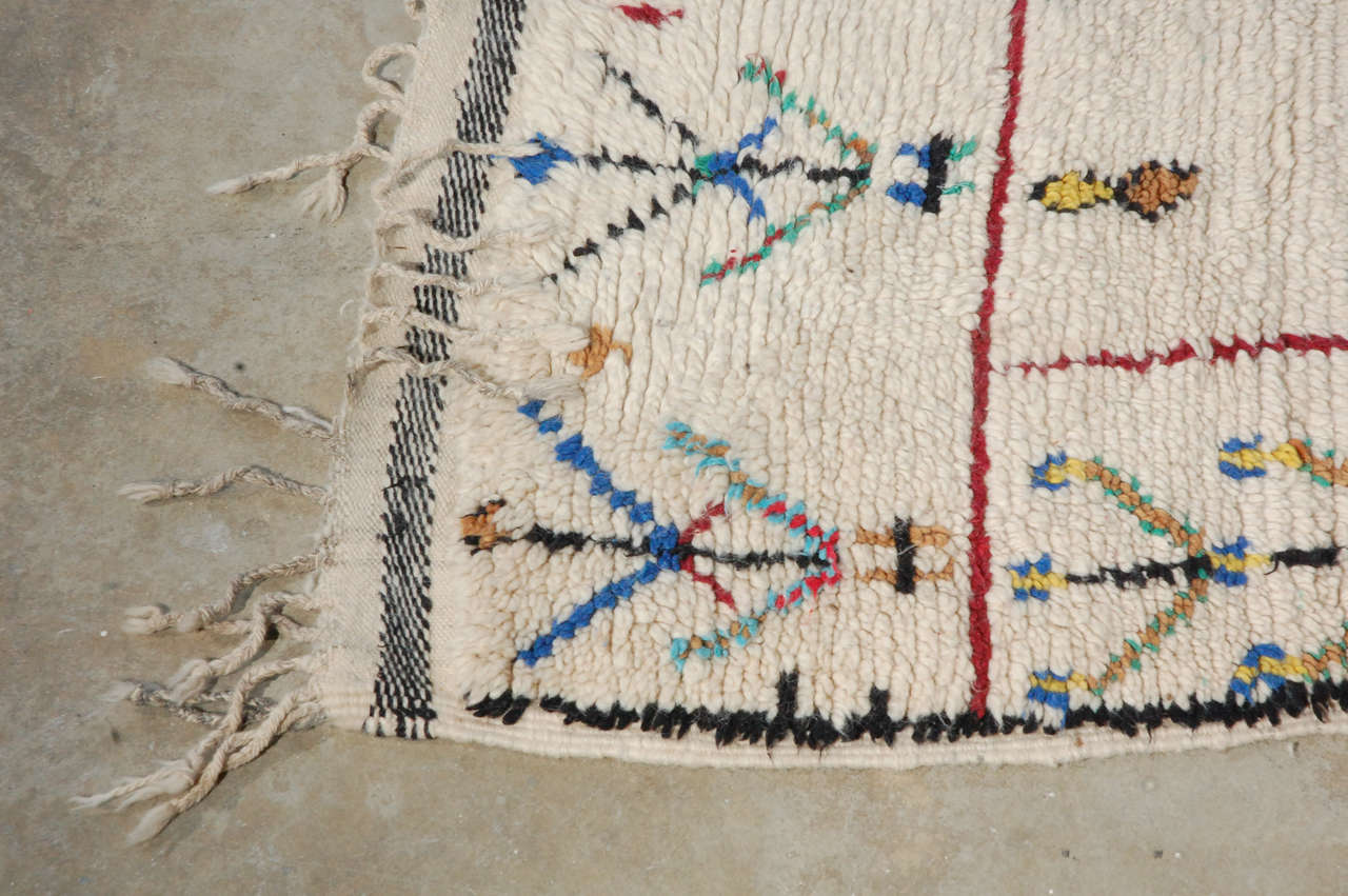 Mid-20th Century Vintage Moroccan Rug For Sale