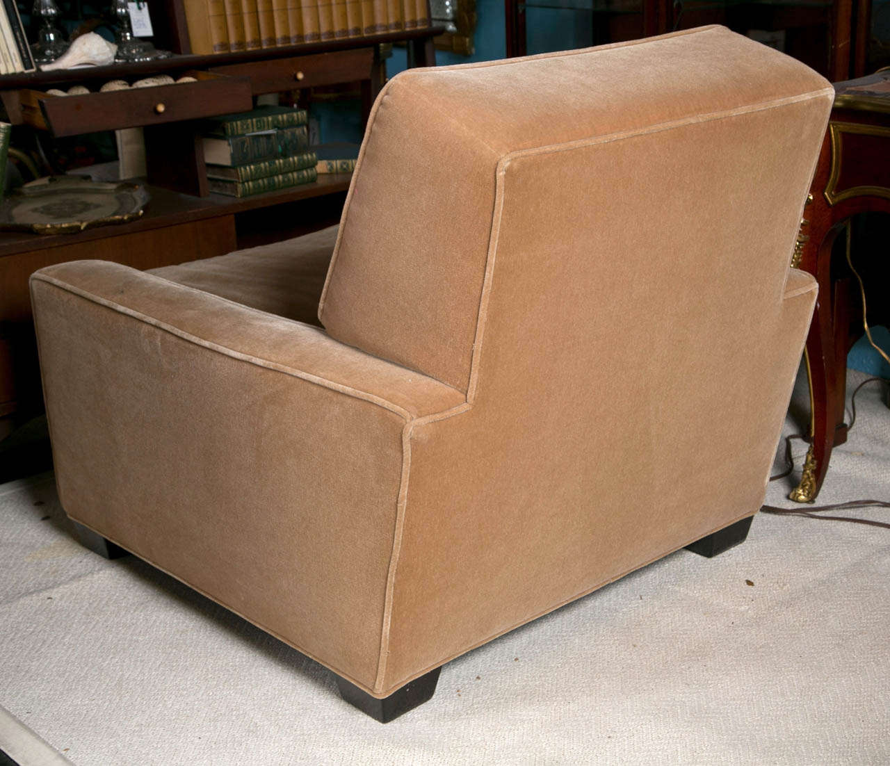 Art Deco Style Mohair Club Chair For Sale 2