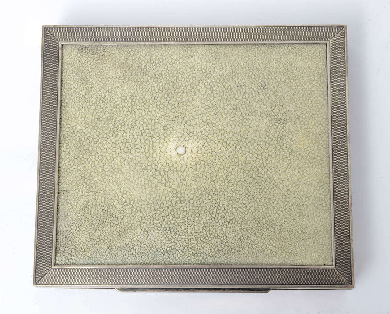 Shagreen and Silver Plated Box 1