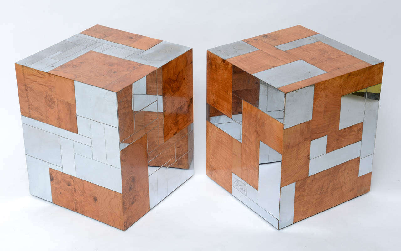 American Paul Evans Cube Tables