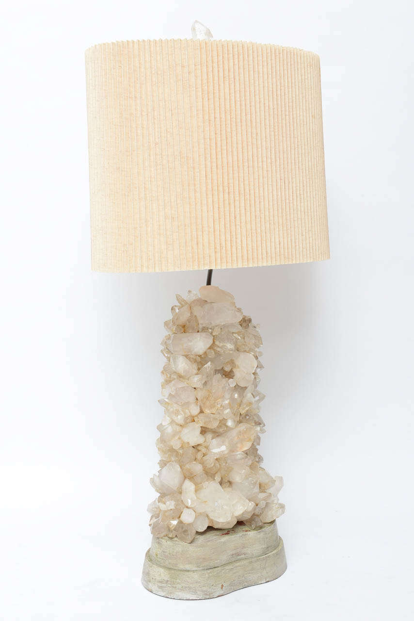 Brass Carole Stupell Rock Crystal Lamp
