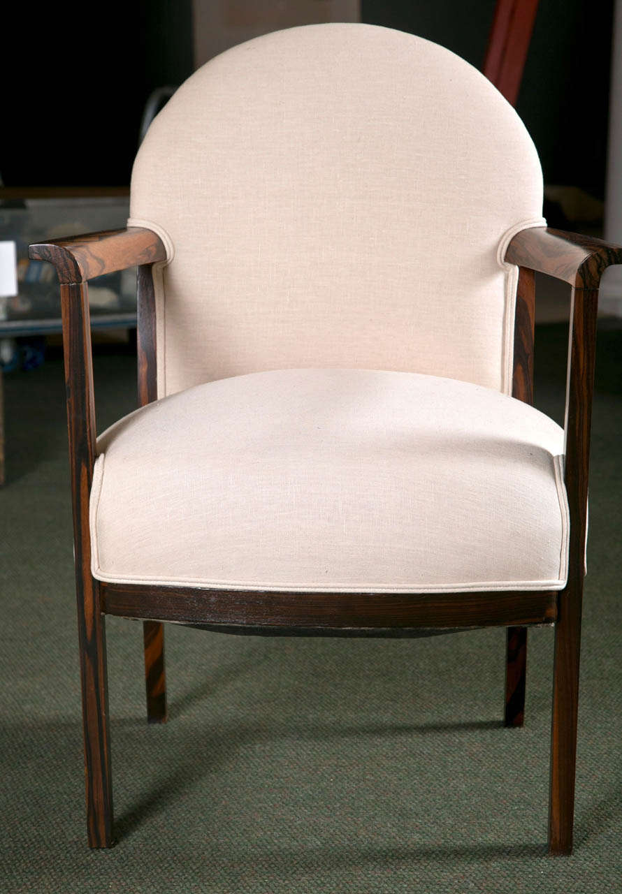 Set of Six Art Deco Arm Chairs
